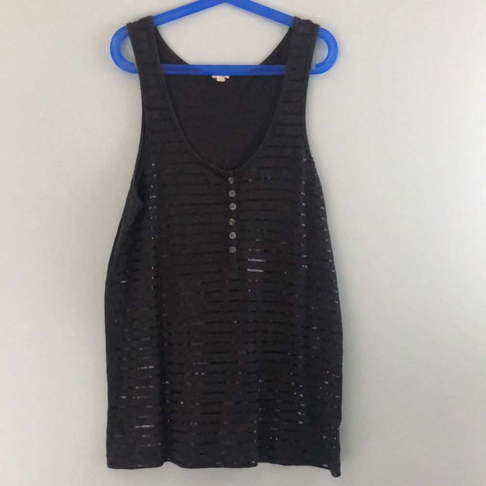 J.Crew sequin henley tank- Size XS